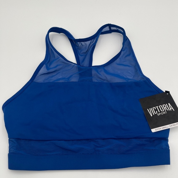 NWT Victoria Secret Seamless Scoop Royal Blue Sport Bra Size XS - Picture 2 of 12
